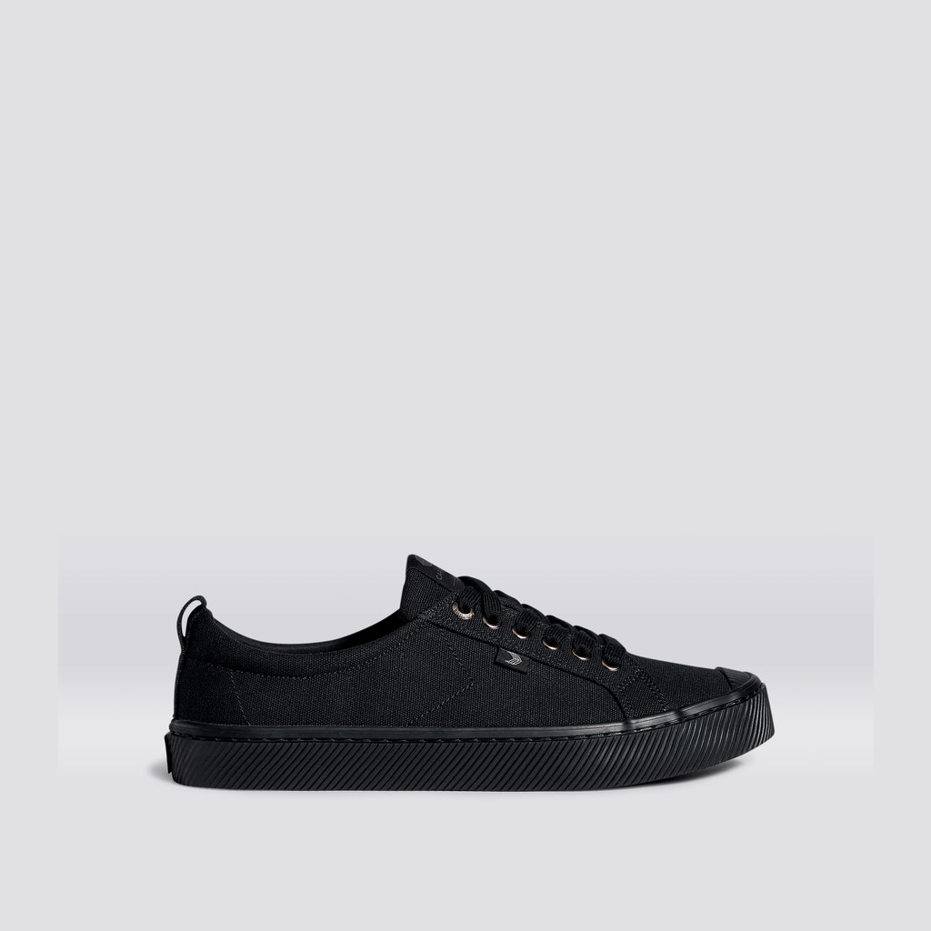 OCA LOW Cariuma Low Top Tela Vegan Noir Homme | JZB-0926650